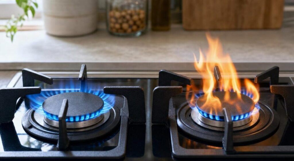 Cuisinière à gaz : la couleur de la flamme qui doit alerter les utilisateurs en France