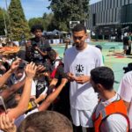 Wembanyama participe à la deuxième édition du Hoop Gambit au Chesnay-Rocquencourt