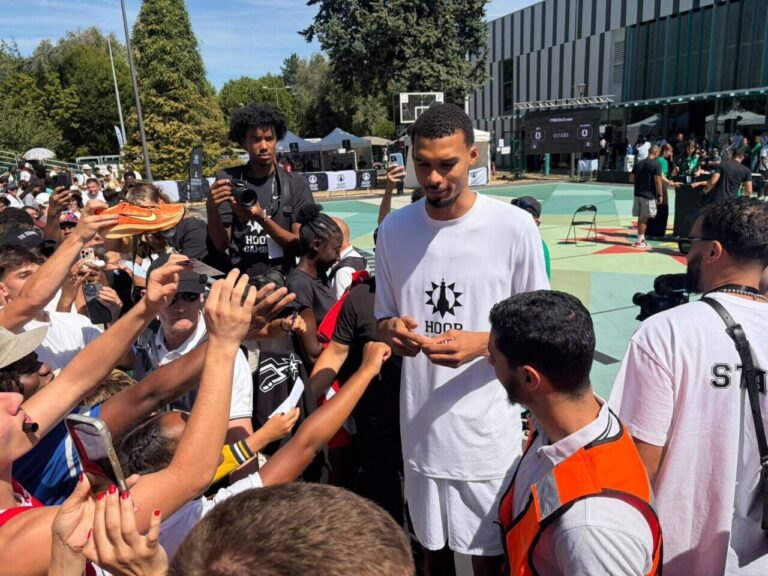 Wembanyama participe à la deuxième édition du Hoop Gambit au Chesnay-Rocquencourt