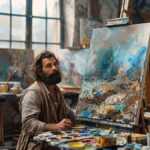 Jean Jacques Daluz présente ses œuvres au sein de l&rsquo;institution artistique locale.