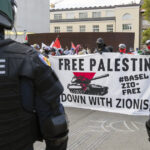 Bâle : la police disperse une manifestation pro-palestinienne non autorisée.