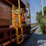 Chantier SNCF : renouvellement des voies entre Avignon et Villeneuve en cours.