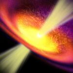 Un trou noir géant à 11 milliards d’années-lumière révèle un jet fossile du Big Bang.
