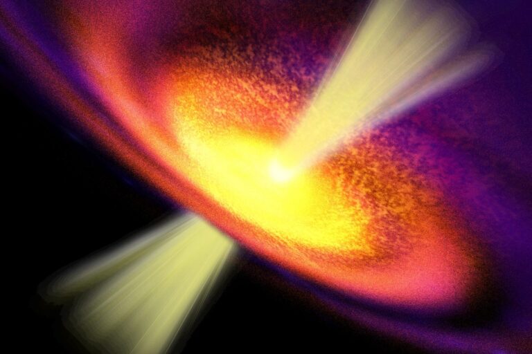 Un trou noir géant à 11 milliards d’années-lumière révèle un jet fossile du Big Bang.