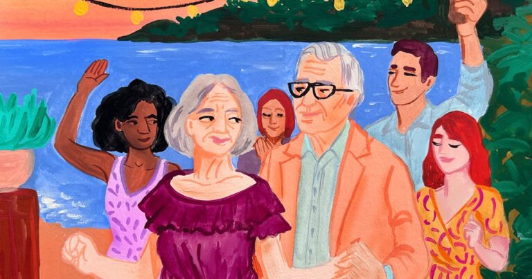 Une femme retrouve l’amour à 82 ans et partage son expérience avec des proches.