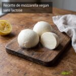 Recette de mozzarella vegan maison : préparation rapide en 15 minutes sans lactose.