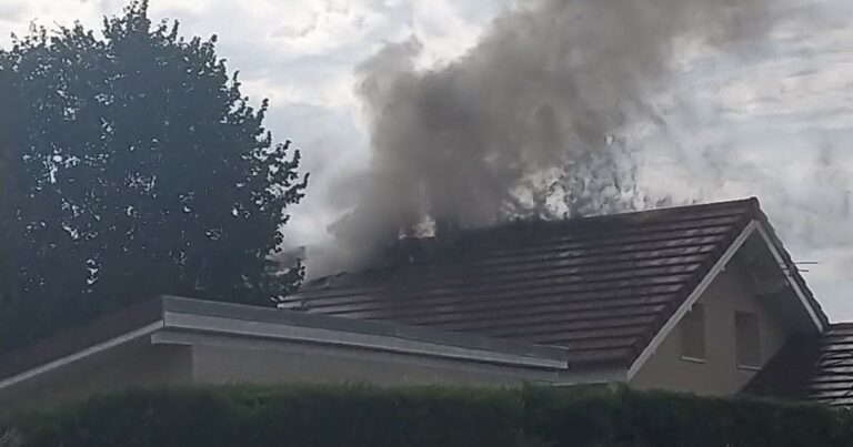 Foudre : une villa à Apprieu endommagée par un éclair en Isère.