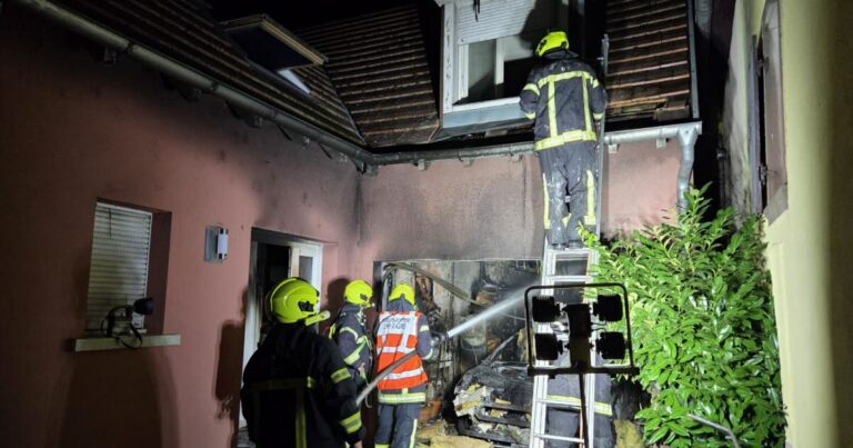 Krautergersheim : un scooter électrique en feu cause des dégâts dans une maison du village.