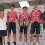 Lauri Tamm remporte en solitaire l’étape de Cormoz lors d’une course de cyclisme.