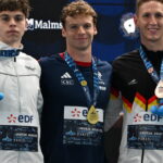 Léon Marchand, double champion d’Europe, confirme son ascension dans la natation.