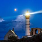 L’éclipse de Lune observée depuis la pointe Saint-Mathieu attire des astronomes locaux.
