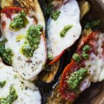 Recette d&rsquo;aubergines rôties à la burrata et au miel épicé pour une cuisine italienne moderne
