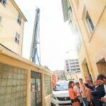 Deux immeubles évacués à Nice rue Dabray en raison de fissures apparentes.