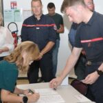 Une quinzaine de collégiens du collège Louis-Pasteur à Somain deviennent cadets de la sécurité civile.