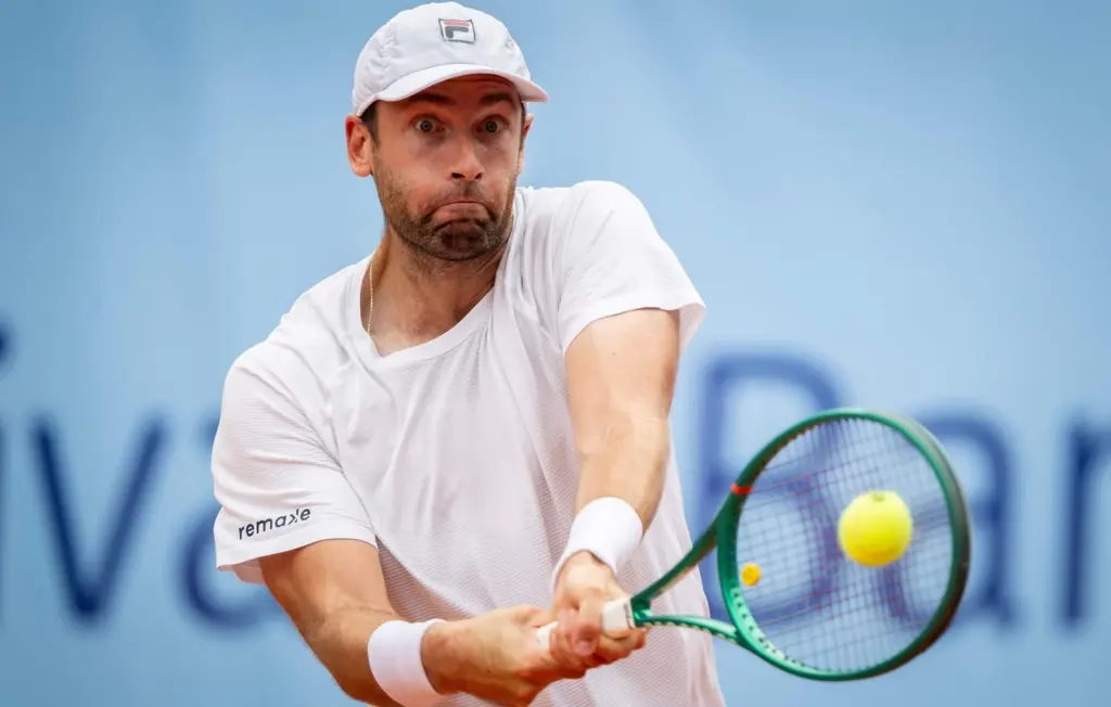 Quentin Halys, Français, atteint le deuxième tour du US Open pour la première fois.