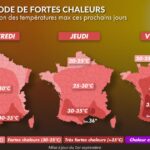 Épisode de chaleur : disparités de températures marquées entre le nord et le sud du pays.