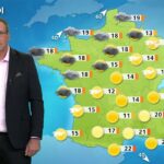 Météo contrastée en France : pluie dans le nord-ouest, soleil et chaleur au sud-est