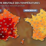 Chute des températures prévue : jusqu’à 15°C de moins en France la semaine prochaine.