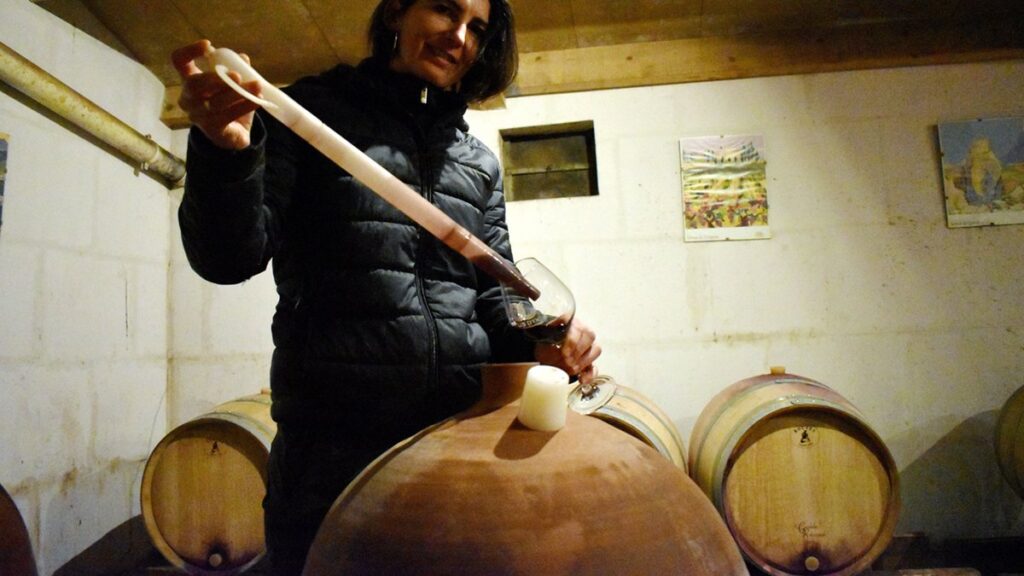 Anne Laure Borras, présidente de l’AOP Languedoc, appelle à la solidarité des vignerons.