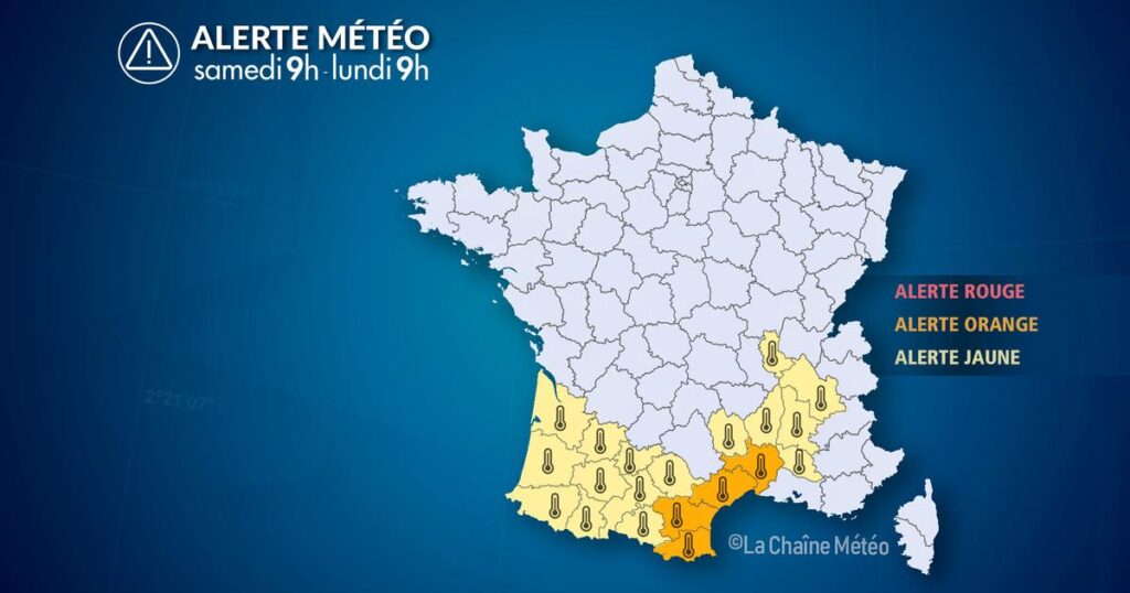 Alerte Météo : Canicule et très fortes chaleurs annoncées dans le sud du pays.