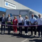Inauguration du centre logistique Chronopost de La Poste à Viviez, près de Decazeville.