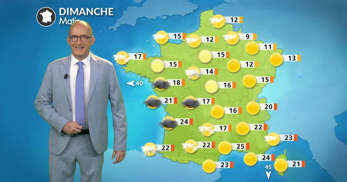Chaleur record attendue dans le sud-ouest avec des températures atteignant 40°C.