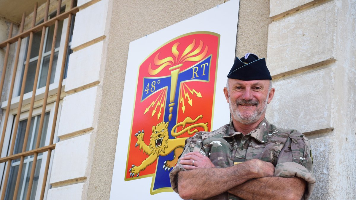 Etienne, nouveau commandant de la 10e compagnie du 48e RT d’Agen, évoque son parcours.