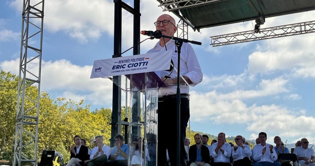 Éric Ciotti affirme que Nice peut servir de référence pour la France lors de sa rentrée politique.