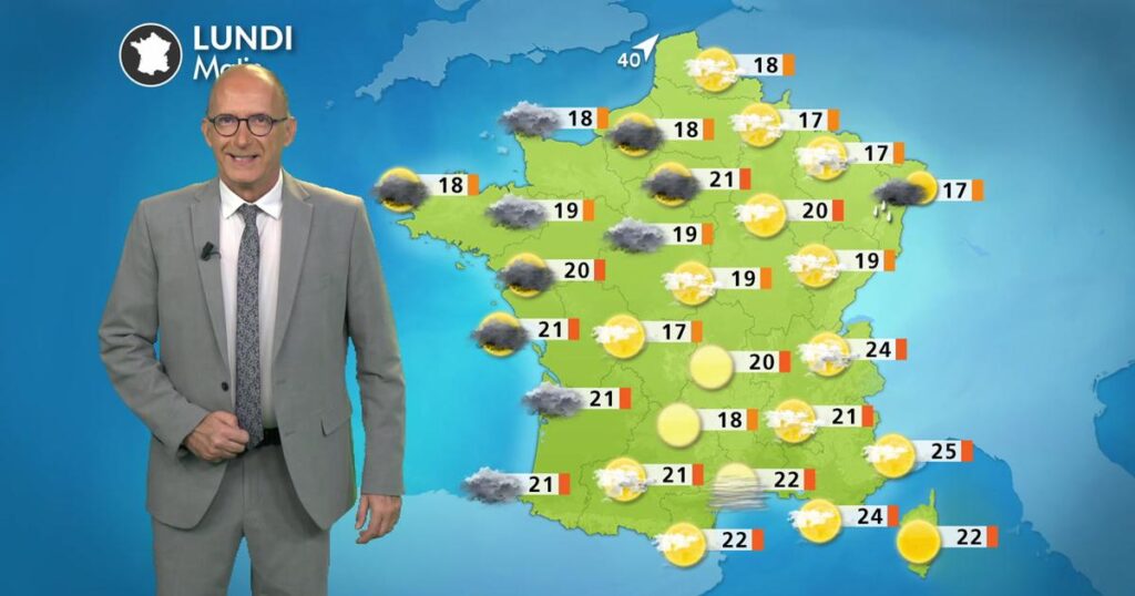 Chaleur intense au sud et à l’est, ciel lourd et nuageux ailleurs en France.