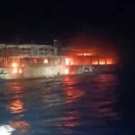 Des dizaines de disparus dans un incendie de ferry aux Philippines, opérations de secours en cours.