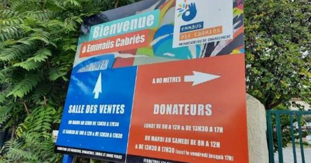 Vente solidaire organisée par Emmaüs Cabriès pour ses 60 ans ce samedi.