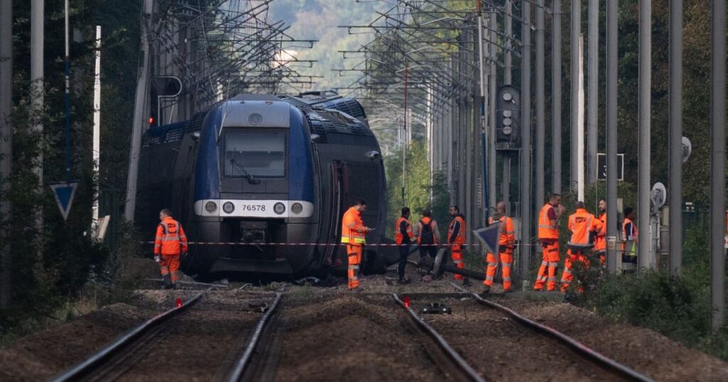 Déraillement d’un train près de Rouen : 44 blessés dans un acte malveillant privilégié.