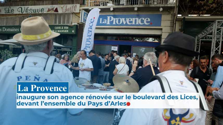La Provence inaugure son agence rénovée sur le boulevard des Lices à Arles.