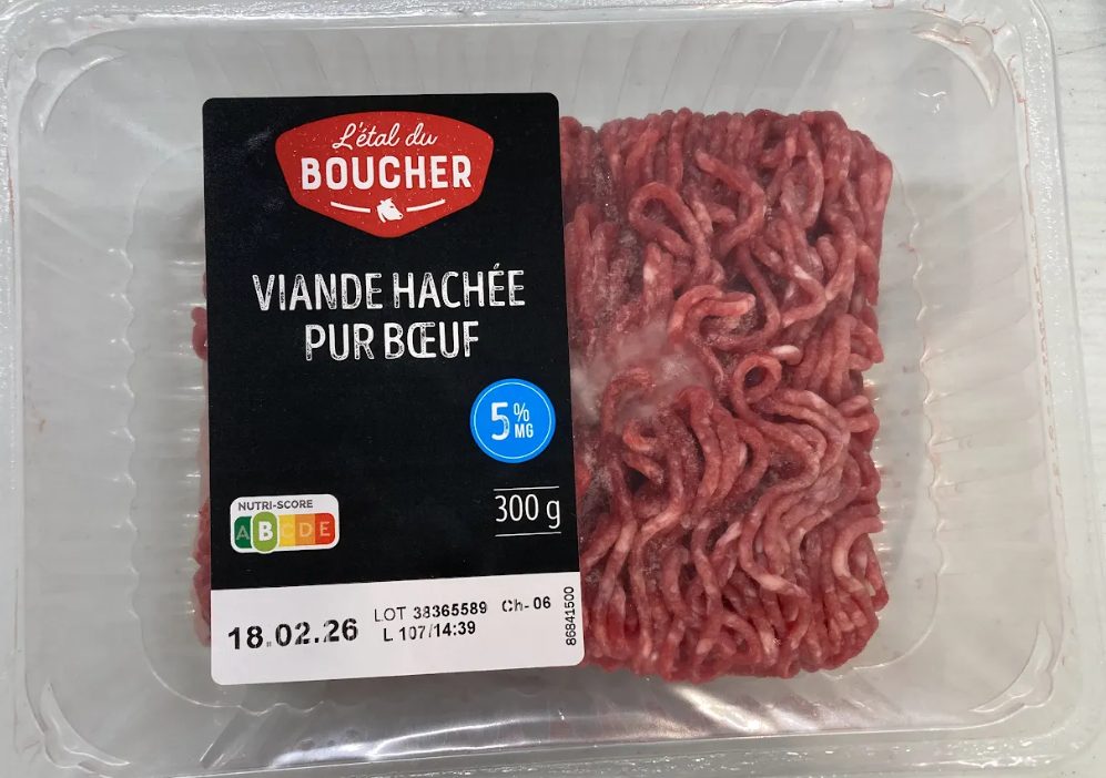 Viande hachée pur bœuf 5%MG