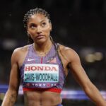 Tara Davis-Woodhall, championne olympique de longueur, blessée dans un accident de voiture.
