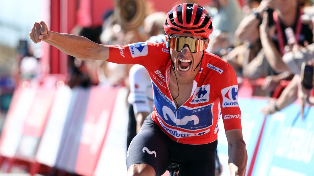 Enric Mas remporte la 9e étape de la Vuelta et renforce son avance au classement général.