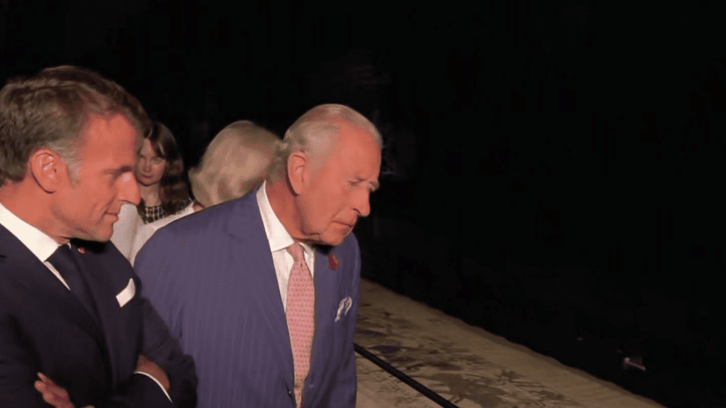Inauguration de la Tapisserie de Bayeux à Londres en présence d’Emmanuel Macron et Charles III