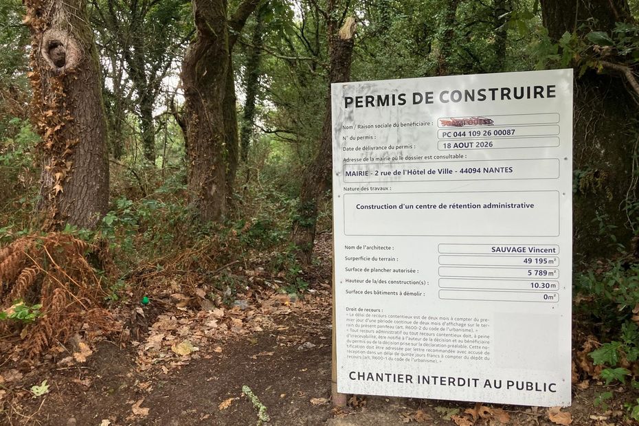 Travaux du projet de CRA à Nantes : abattage des premiers arbres malgré les recours