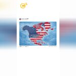 Donald Trump inclut la France dans une nouvelle carte des États-Unis.