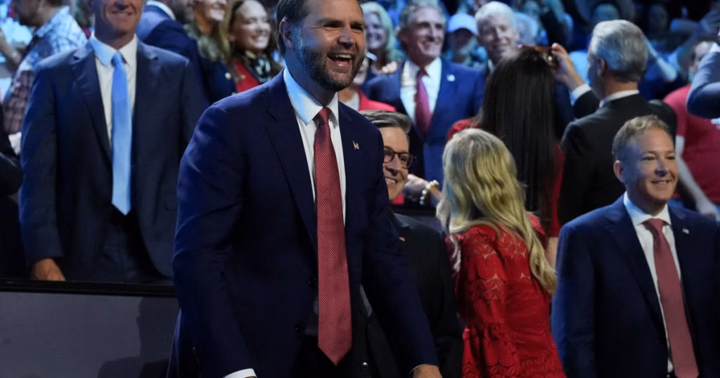 J. D. Vance se déclare successeur de Trump lors de la convention républicaine.