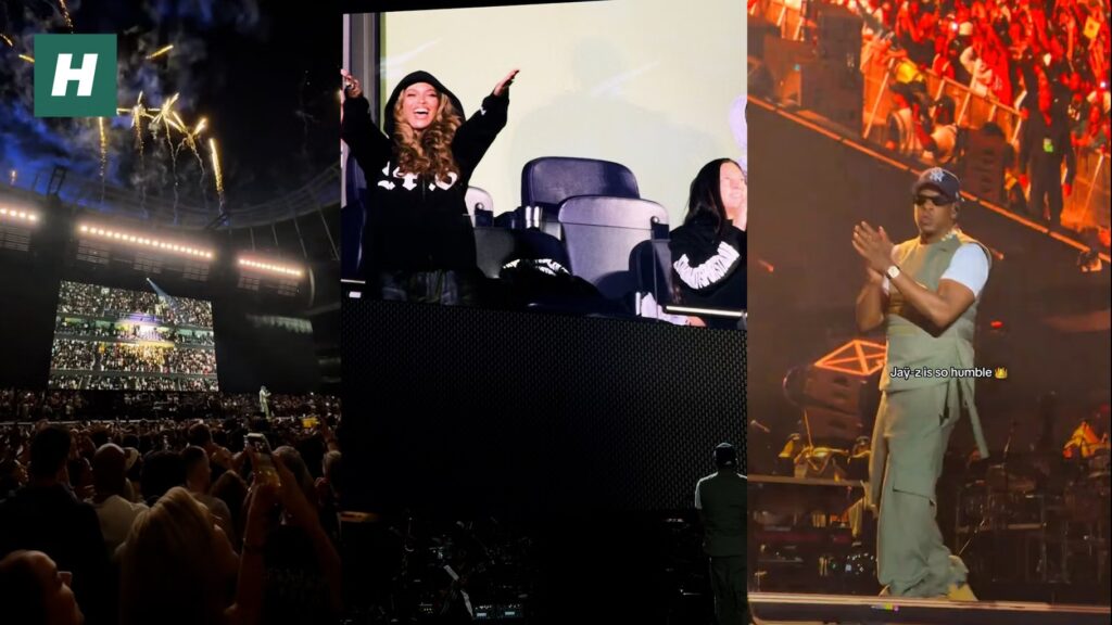 Jay-Z célèbre l’anniversaire de Beyoncé lors de son concert à Londres.