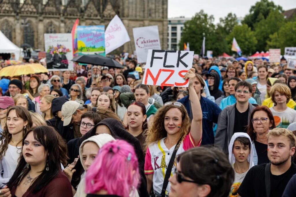 Manifestations en Saxe-Anhalt contre la montée de l’extrême droite en Allemagne