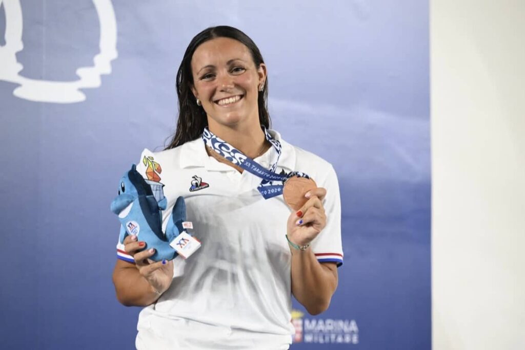 Albane Déage, médaillée de bronze aux Jeux méditerranéens, représente Nice en athlétisme.