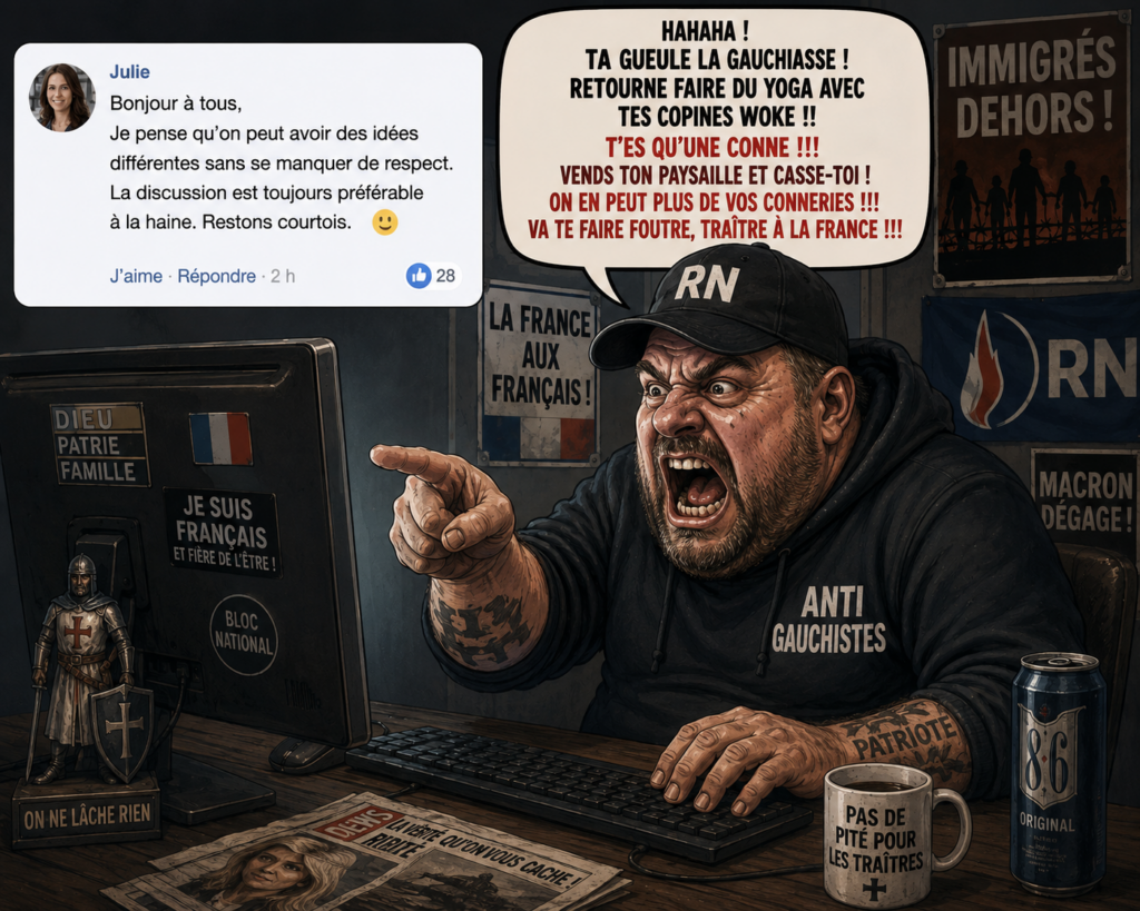 Facebook, RN et la fabrique de la haine : quand le débat politique devient un défouloir