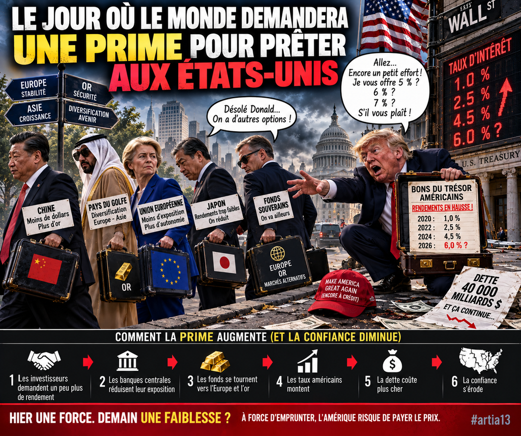 LE JOUR OÙ LE MONDE DEMANDERA UNE PRIME POUR PRÊTER AUX ÉTATS-UNIS