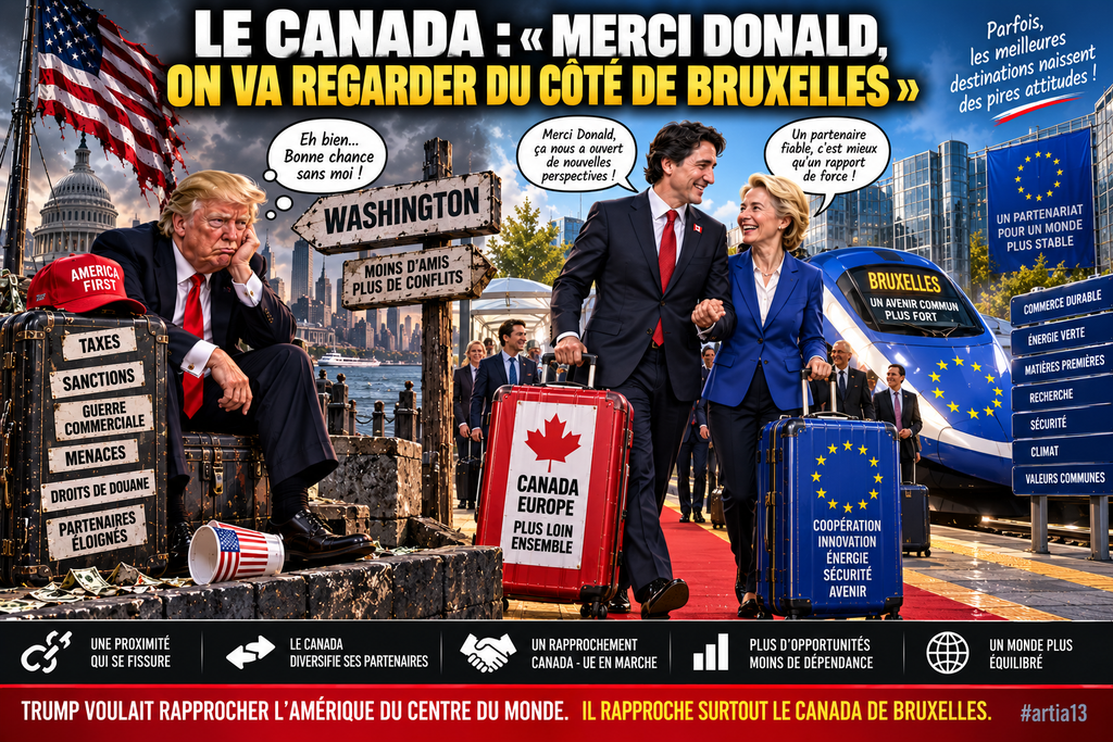 LE CANADA : « MERCI DONALD, ON VA REGARDER DU CÔTÉ DE BRUXELLES »