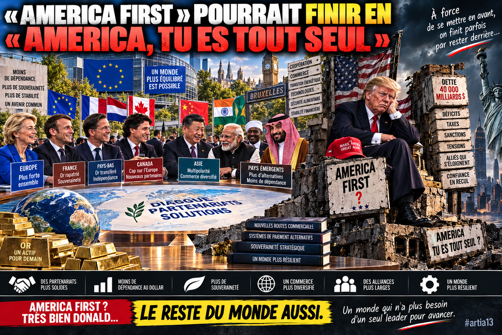« AMERICA FIRST » POURRAIT FINIR EN « AMERICA, TU ES TOUT SEUL »