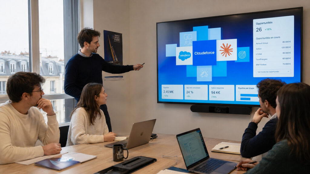Claudeforce : Claude et Salesforce unissent leurs données pour optimiser l’analyse commerciale.
