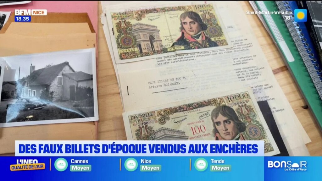 Des faux billets d’époque mis aux enchères suscitent l’intérêt des collectionneurs.