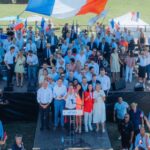 Éric Ciotti annonce son soutien à Marine Le Pen lors de sa rentrée politique à Levens.